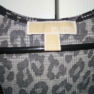 Black and white leopard print Michael Kors dress